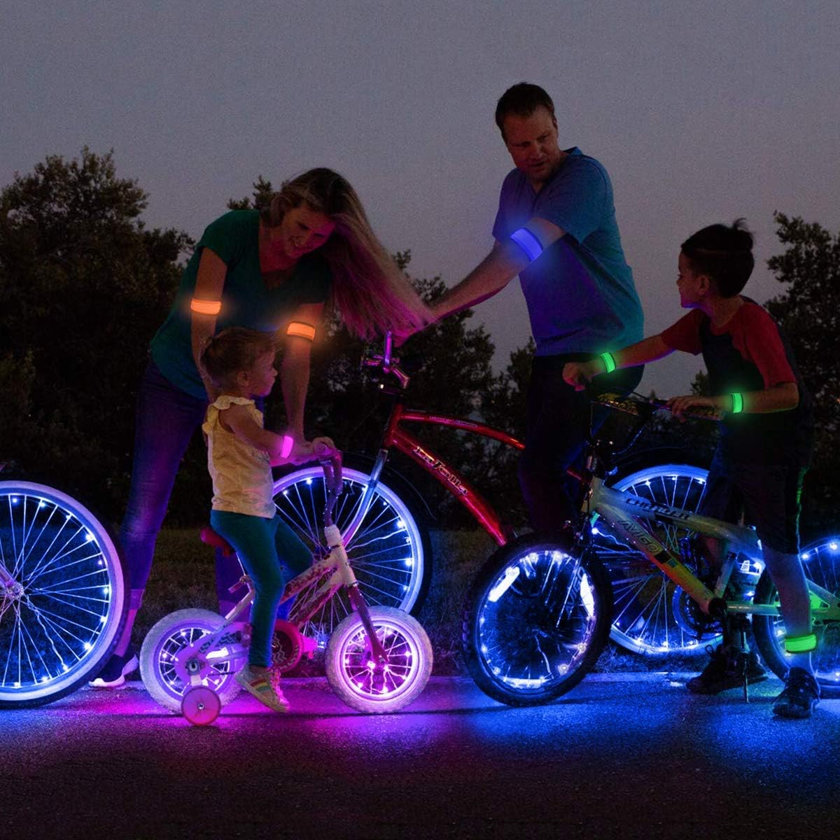 Running Lights for Runners(6 Pack) Light up Led Reflective Gear Replace Safety Vest/Sash, Running Reflector Gear for Walking, Cycling, Jogging at Night Time, Ideal Gifts for Female, Men, Women, Walkers. : Sports & Outdoors