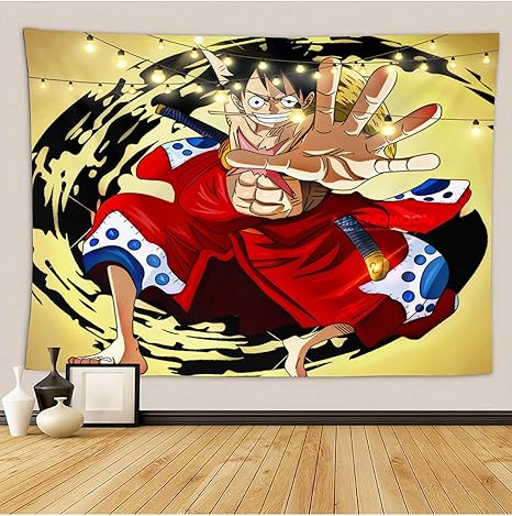 Amazon Co Jp ウォールタペストリーワンピースアニメタペストリー壁掛け寝室ホームリビングルーム壁の装飾ビーチブランケットテーブルクロスパーティー背景バナービュッフェ Color E Size 264 224 ホーム キッチン