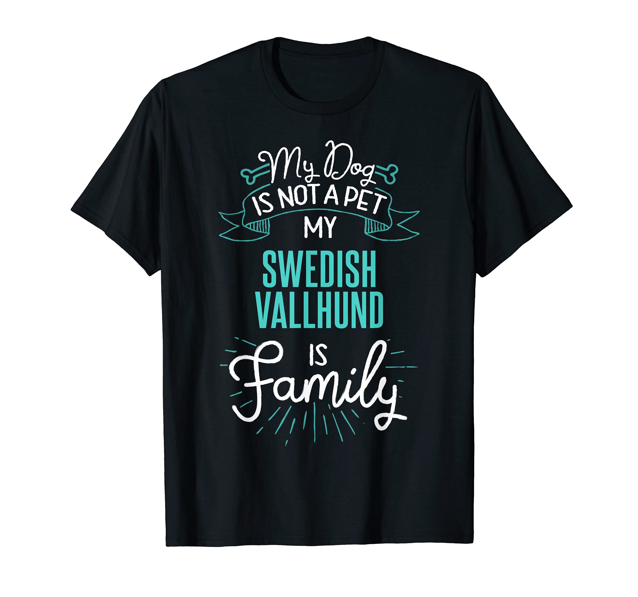 Cute Swedish Vallhund Design Family Dog Giftn T-Shirt