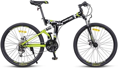 Amazon Co Jp 折りたたみ自転車 24インチ折りたたみマウンテンバイク 24スピード自転車フルサスペンションmtb折りたたみ式フレーム身長170 185cm Color Black Green ホーム キッチン Amazon Co Jp 折りたたみ自転車 24インチ折りたたみマウンテンバイク 24スピード自転車フルサスペンションmtb折りたたみ式フレーム身長170 185cm Color Black Green ホーム キッチン