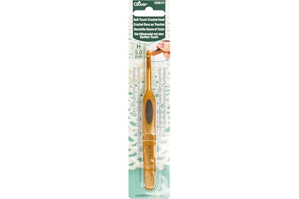 Clover 1008/H Soft Touch 5.0-mm Crochet Hooks, Size H