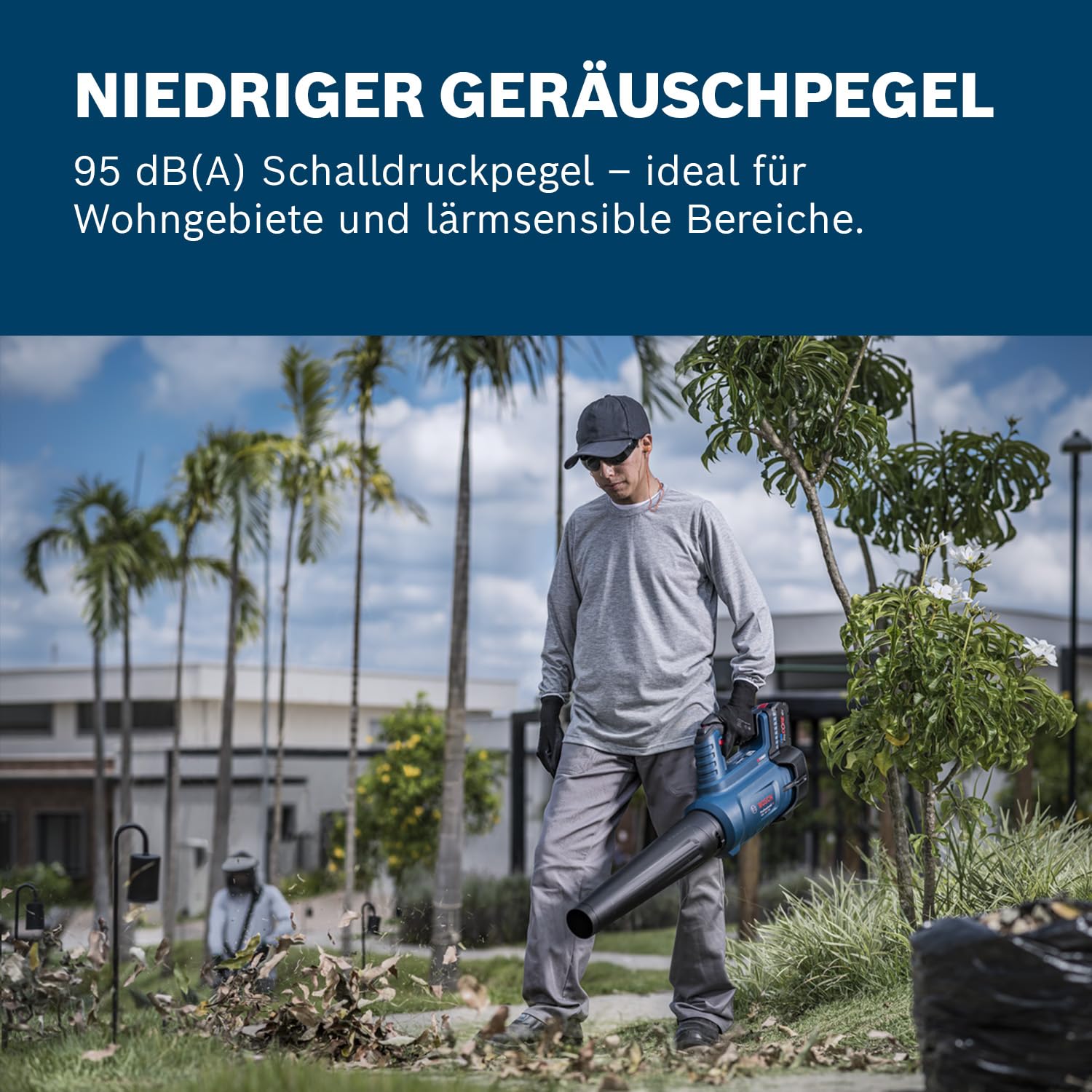 Bosch Professional 18V System Akku-Gebläse GBL 18V-750 (Volumenstrom von 780 m³/h, Luftgeschwindigkeit von bis zu 198 km/h, variable Drehzahl) 4