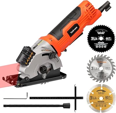Yunirvana Compact Circular Saw 580W 3500RPM 28.5mm Depth Laser Guide