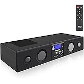 Pyle 3D Surround Bluetooth Soundbar - Sound System Bass Speakers Compatible to TV, USB, SD, FM Radio with 3.5mm AUX Input , R