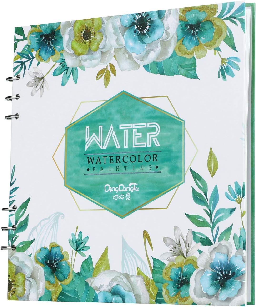 Art Supplies Artist Watercolor Paper Pad Pro Sketch Book Square Spiral Notebook Cold Pressed Acrylic Paper Refillable Oil Paint Pad for Watercolour Drawing Painting