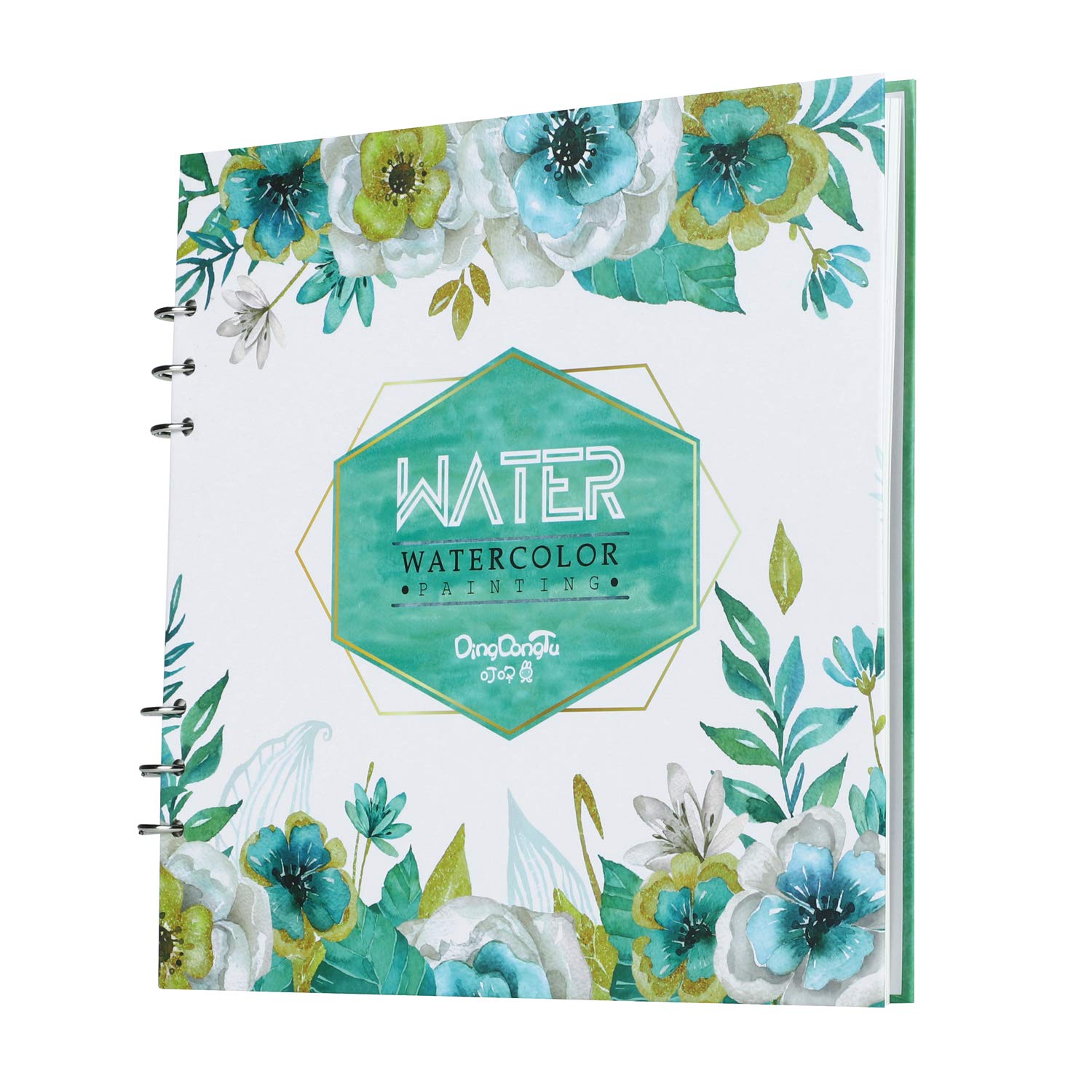 Art Supplies Artist Watercolor Paper Pad Pro Sketch Book Square Spiral Notebook Cold Pressed Acrylic Paper Refillable Oil Paint Pad for Watercolour Drawing Painting