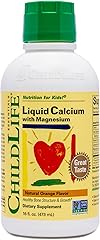 ChildLife Essentials Liquid Calcium Supplement for Kids - Baby Calcium with Magnesium, Zinc, and Vitamin D3 - Orange Flavor, 