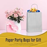 Thepaperbagstore 10 Silver Small Paper Bags With Handles 18x22x8cm view 8