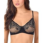 Le Mystère Womens Le Mystere Women's Lace Allure Unlined Demi Bra
