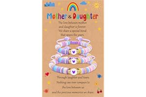 GBTBYS Mother Daughter/Son Bracelet Set for 2/3 Mom Daughter/Son Gift Sister Gifts from Sisters Mommy and Me Bracelet Graduat