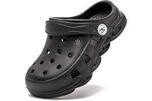 HOBIBEAR Boys and Girls Classic Graphic Garden Clogs Slip on Water Shoes(Toddler/Little Kids/Big Kids)