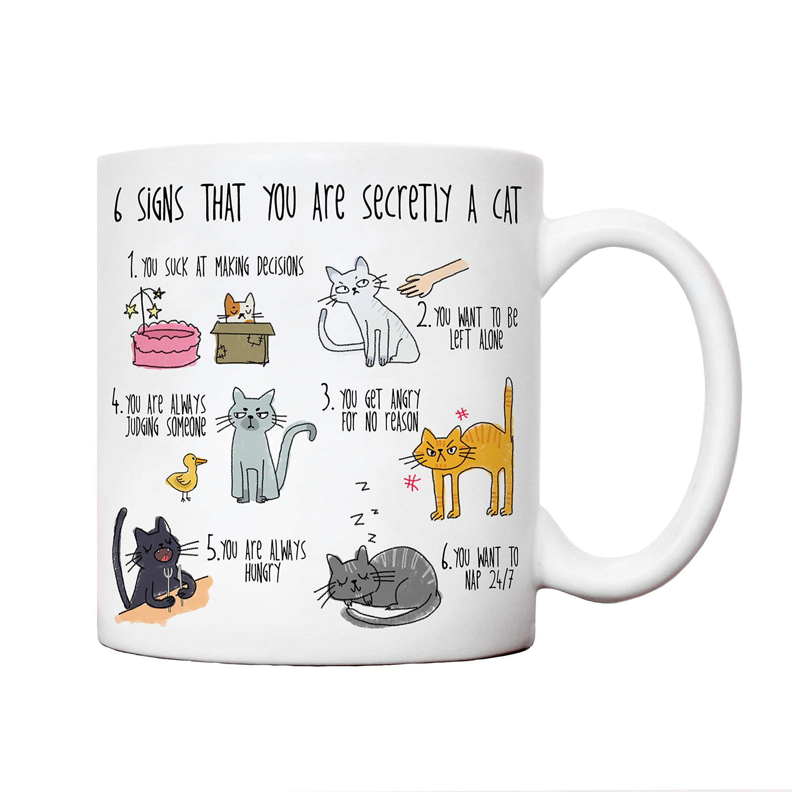 cat Mug for Crazy Cat Lady | Gifts for Animal Lovers: Christmas & Birthday Presents
