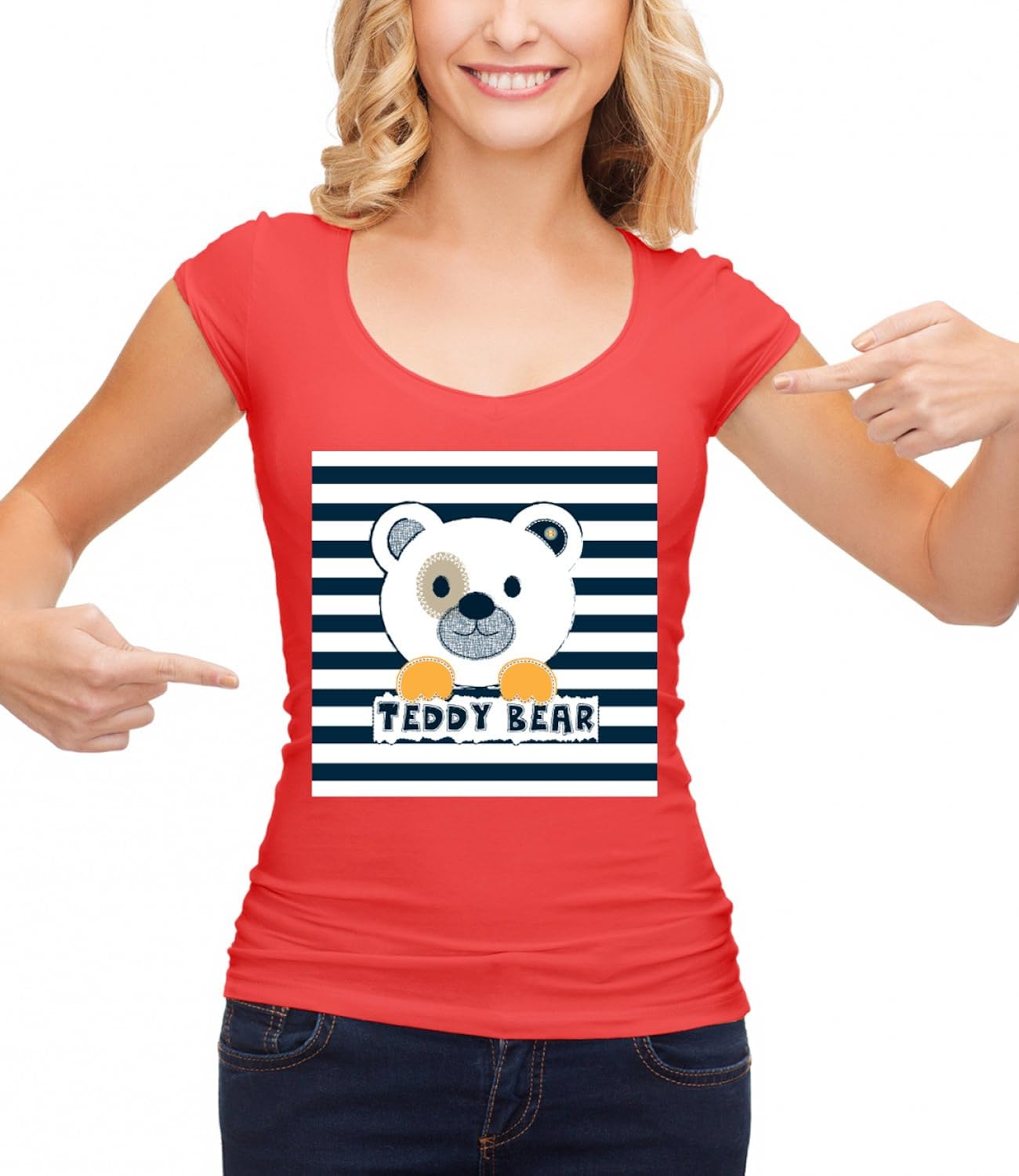 teddy bear red shirt