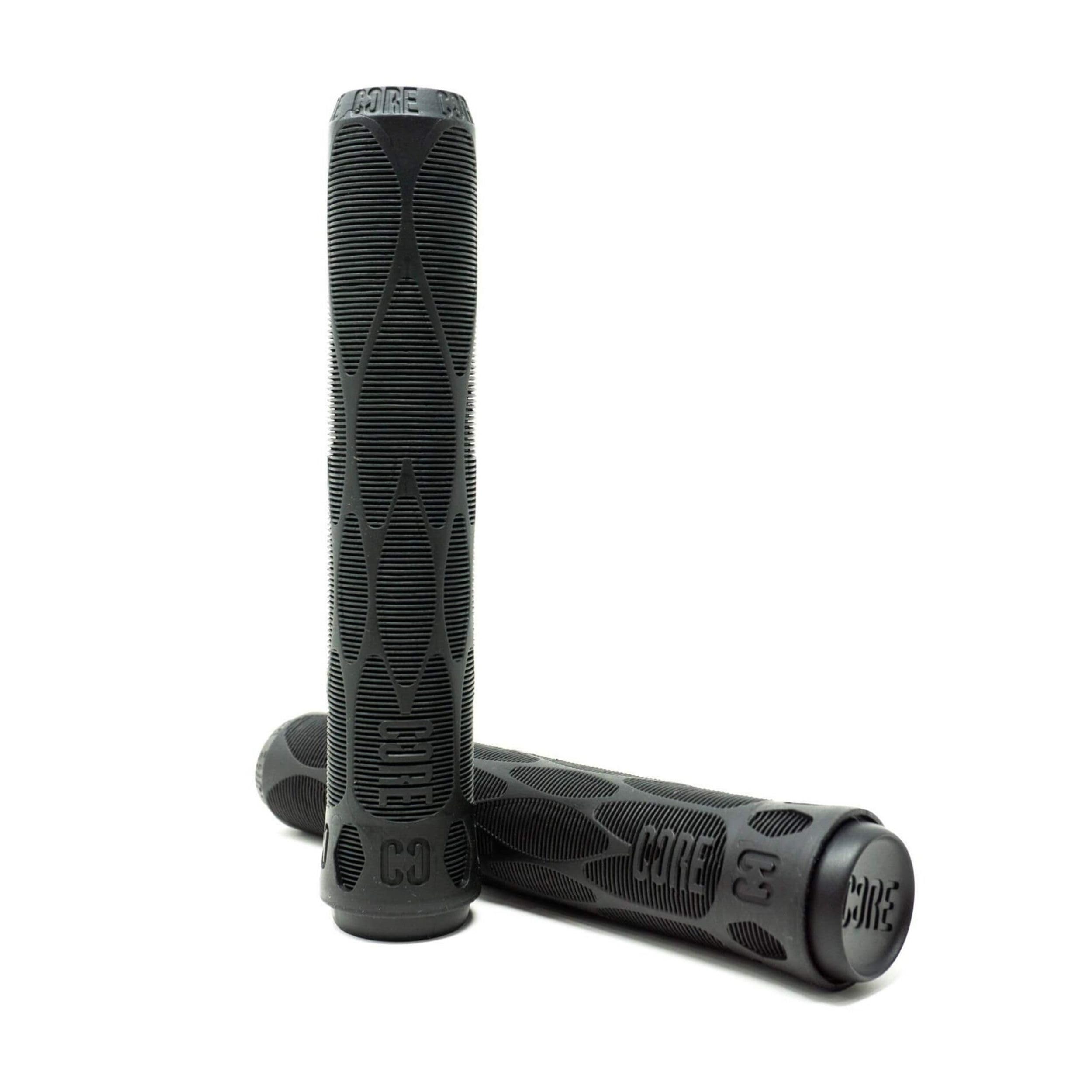CORE Pro Handlebar Grips, Super Soft 170mm Longneck Universal Cycling Grip fits all Stunt Scooters BMX & Mountain Bikes, Premium comfort Bicycle Handle Grip - Black