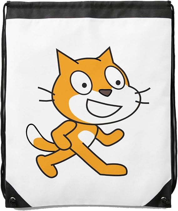 Drawstring Backpack Scratch Cat Drawstring Backpack Gym Sports Sack Bag