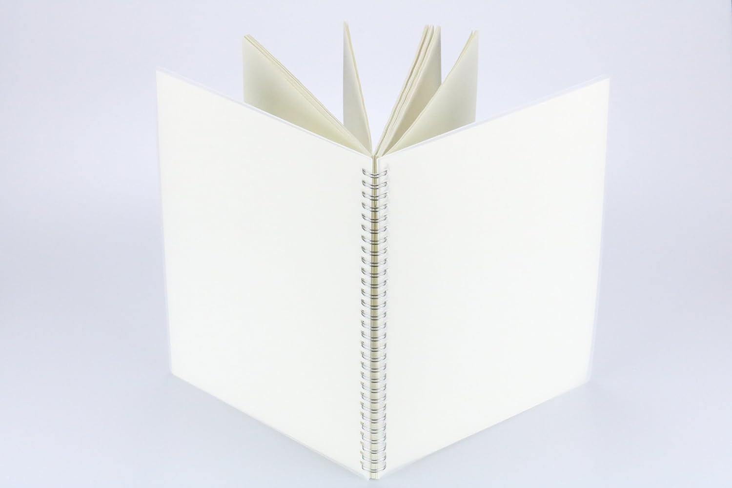 Miliko Transparent Hardcover A5 Size Dot Grid Wirebound/Spiral Notebook-2 Per Pack (Dot Grid), A5 8.27inX5.67in : Office Products