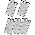 Moonorange 5 Pack Auqarium Filter Cartridges, Auqarium Filter Replacement Plates, Turtle Tank Filter Sponges, Suitable for 3.5W 280L/H Low-Water Filter