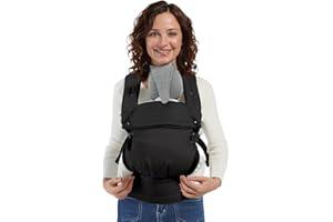 MISSWISDOM Baby Carrier Newborn to Toddler, Adjustable Toddler Carrier, Baby Holder Carrier, Kangaroo Infant Carriers with Widen Shoulder Straps, Black