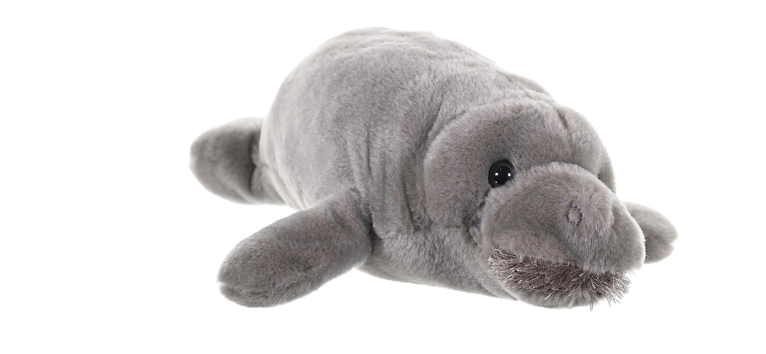 Wild Republic Manatee Plush Soft Toy, Cuddlekins Cuddly Toys, Gifts for Kids,Grey, 20 cm