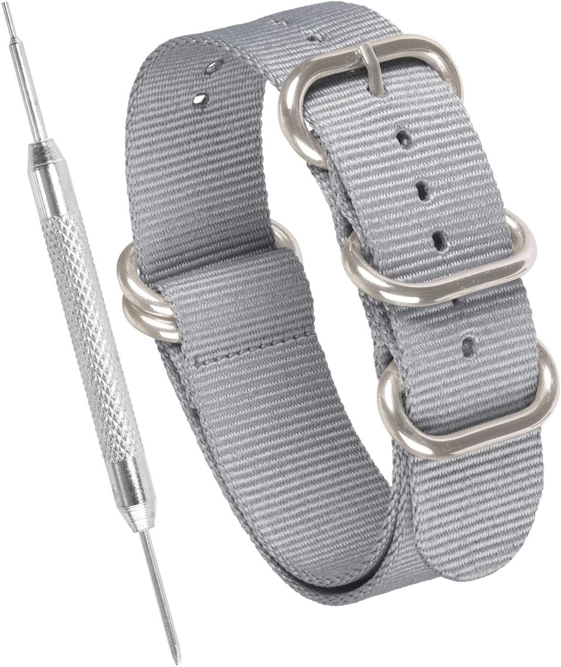 Heavy Duty Nylon NATO Watch Strap by Sniper Bay® Straps Military Style Divers Bands 18mm 20mm 22mm