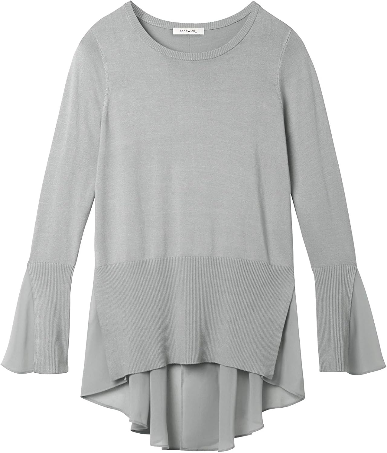 pullover mit volant schwarz