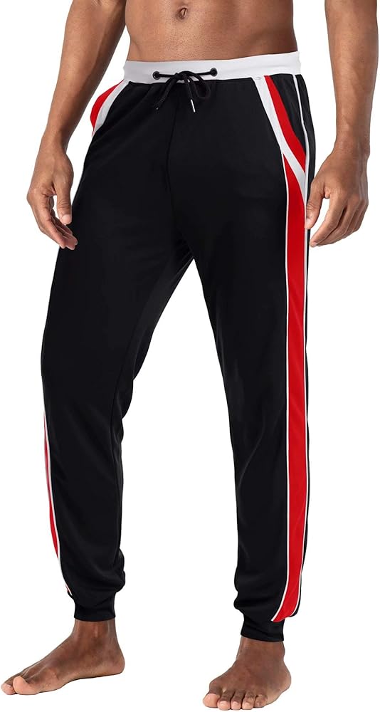 black red sweatpants