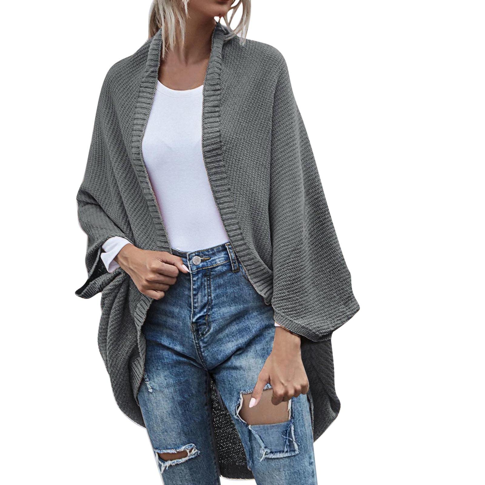 ADJHDFH Plus Size Sweaters Boho Dusters For Women