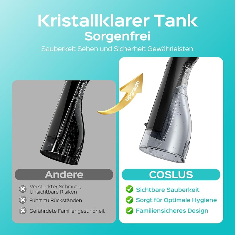 C20 Kabellose Munddusche Testsieger 2026 mit 300ML Tank