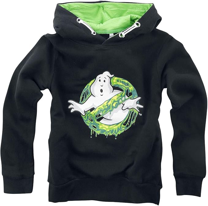 Ghostbusters I Ain't Afraid of No Ghost Unisex Hooded Sweater Black 140: Amazon.co.uk: Clothing