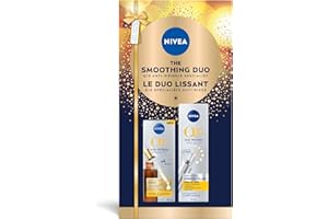 NIVEA Smoothing Duo Q10 Anti-Wrinkle Specialist, Holiday Gift Set for Smoother-Looking Skin, Includes Dual Action Serum and T