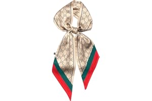kcctoo 59” Long Silk Like Head Scarf Women's Fashion Square Neck Satin Scarfs for Bag Hair Scarves Gift 59 * 5.9”