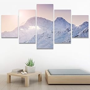 SIGNWIN 5 Panel Canvas Wall Art Modern Art...