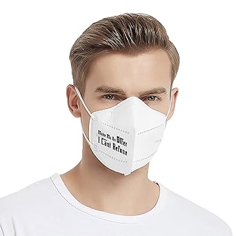 Cawach FDA CE ISO Certified KN95 Face Mask | 5 Layer Hollywood Designer Face Mask | 99% Filteration| FFP2 | White | Melt-blown Filter | Metal Nosepin | White (Pack of 4)