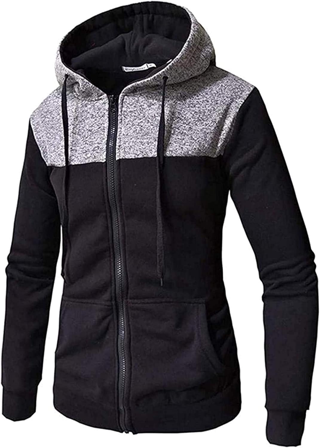Men's Big and Tall Fleece Pullover Sweatshirt, Patchwork Slim Pocket Top at Amazon Menâs 