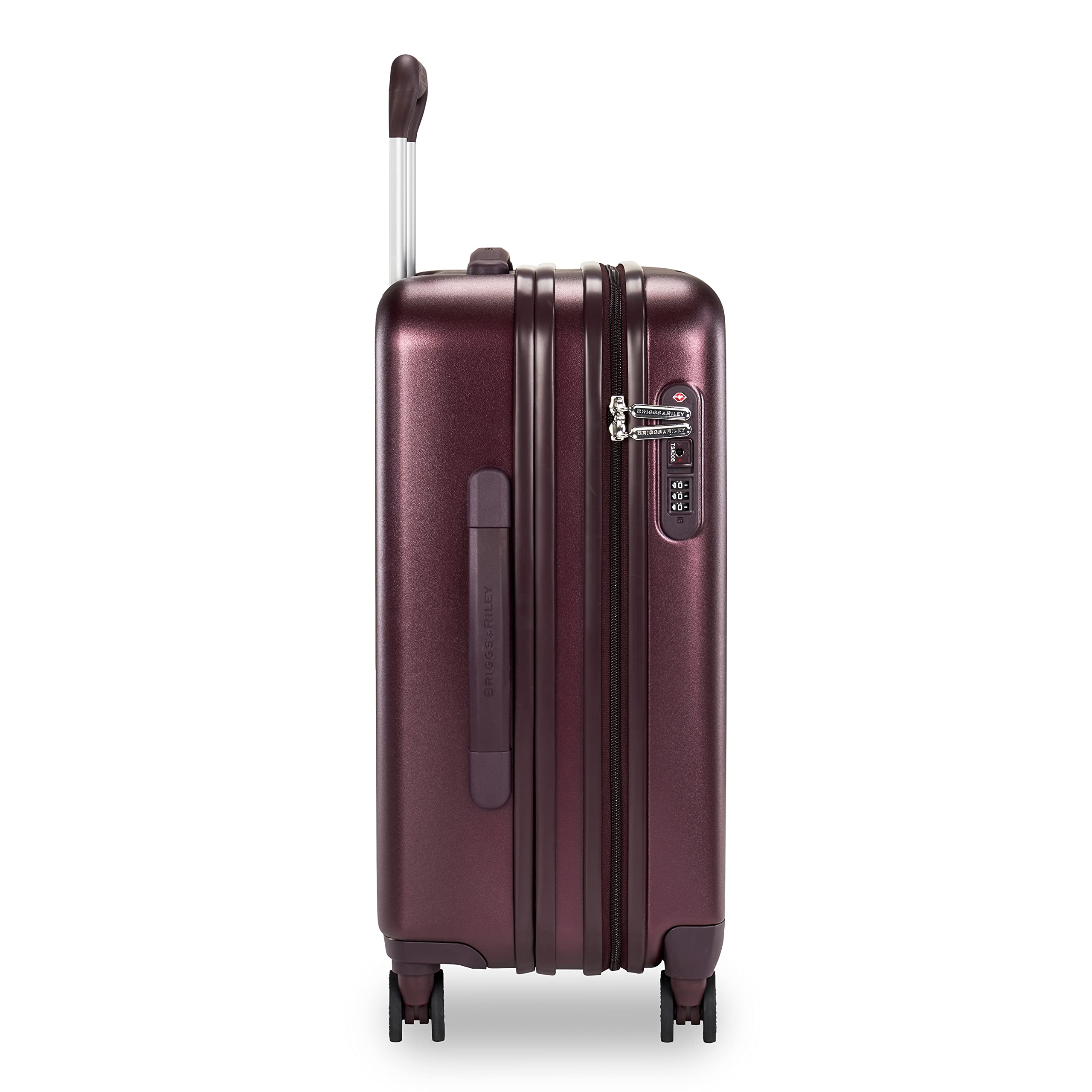 Sympatico Hardside International Spinner Luggage, Plum, 21-Inch Carry-On
