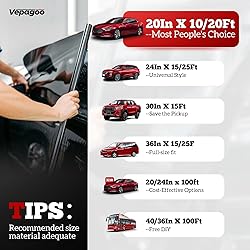 Vepagoo 20% VLT Ceramic Car Window Tint Film