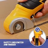 VLOXO Rotary Cutter Cordless Electric Scissors for Fabric Cardboard Leather view 5