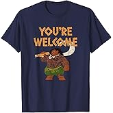 Disney Moana Maui Confident Pose You're Welcome Retro Logo T-Shirt