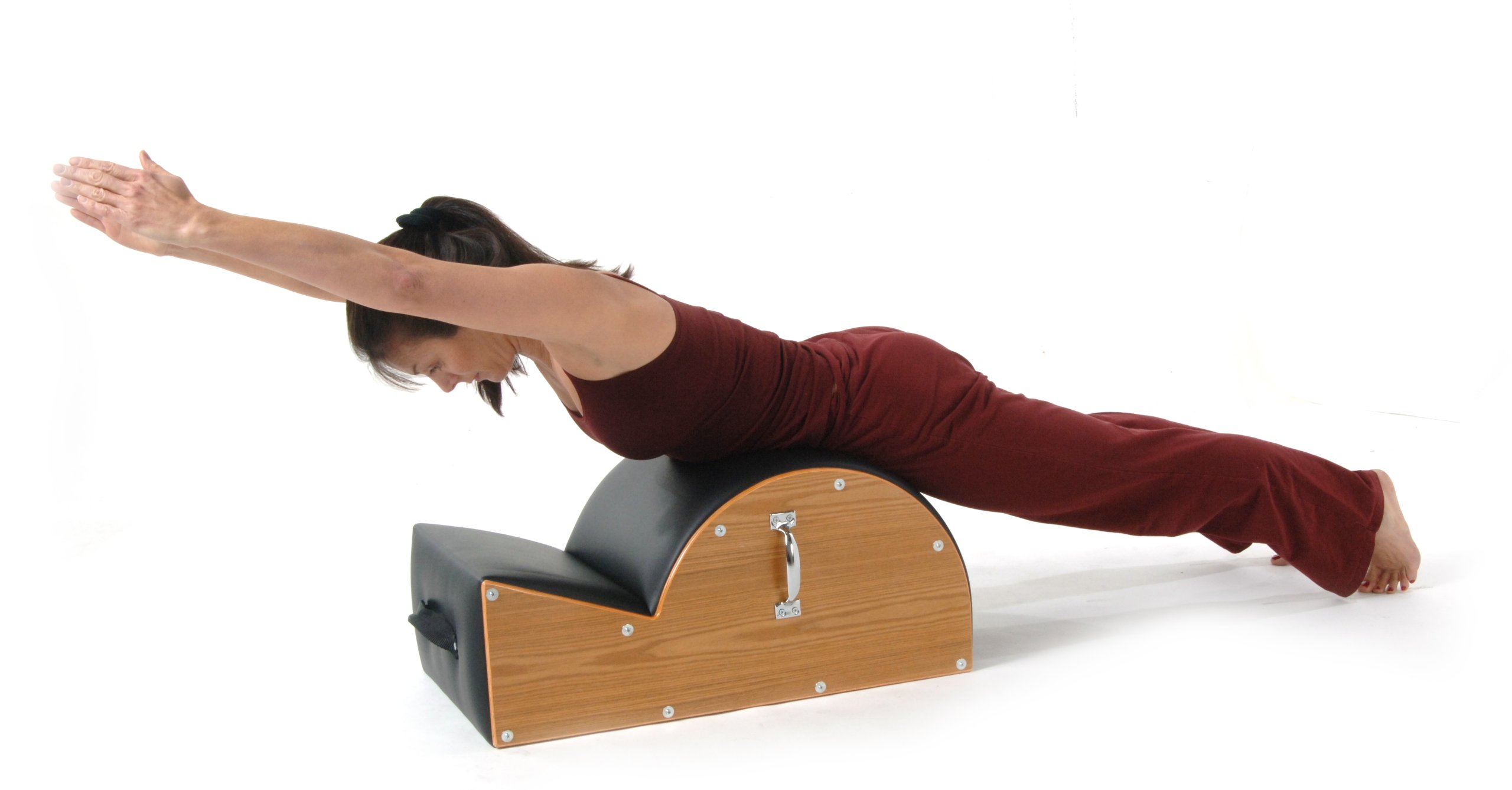 Stamina AeroPilates Spine Corrector Barrel Used to Open The Chest