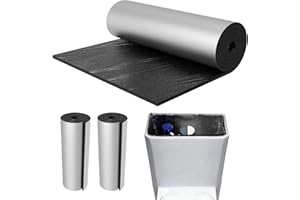 Toilet Cistern Insulation Liner - 2 Set Toilet Tank Liner with Aluminum Foil Self Adhesive | 100x40cm Condensation Protection
