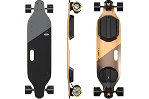 MEEPO V3 Series Max Electric Skateboard with Remote, Top Speed Up to 29 Mph, 4 Speed Smooth Braking, 20 Miles Range, Easy Car