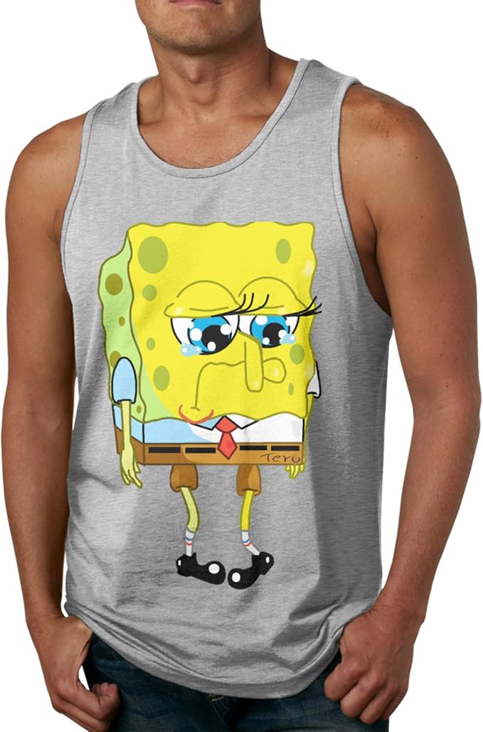 Amazon.com: Gggrbaodangreg Spongebob- Man Super Soft Quality Sleeveless Men's Vest Sleeveless 