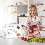 DOLLAR BOSS Double Sided Magnetic Desktop Whiteboard 20x30 cm with Stand view 6