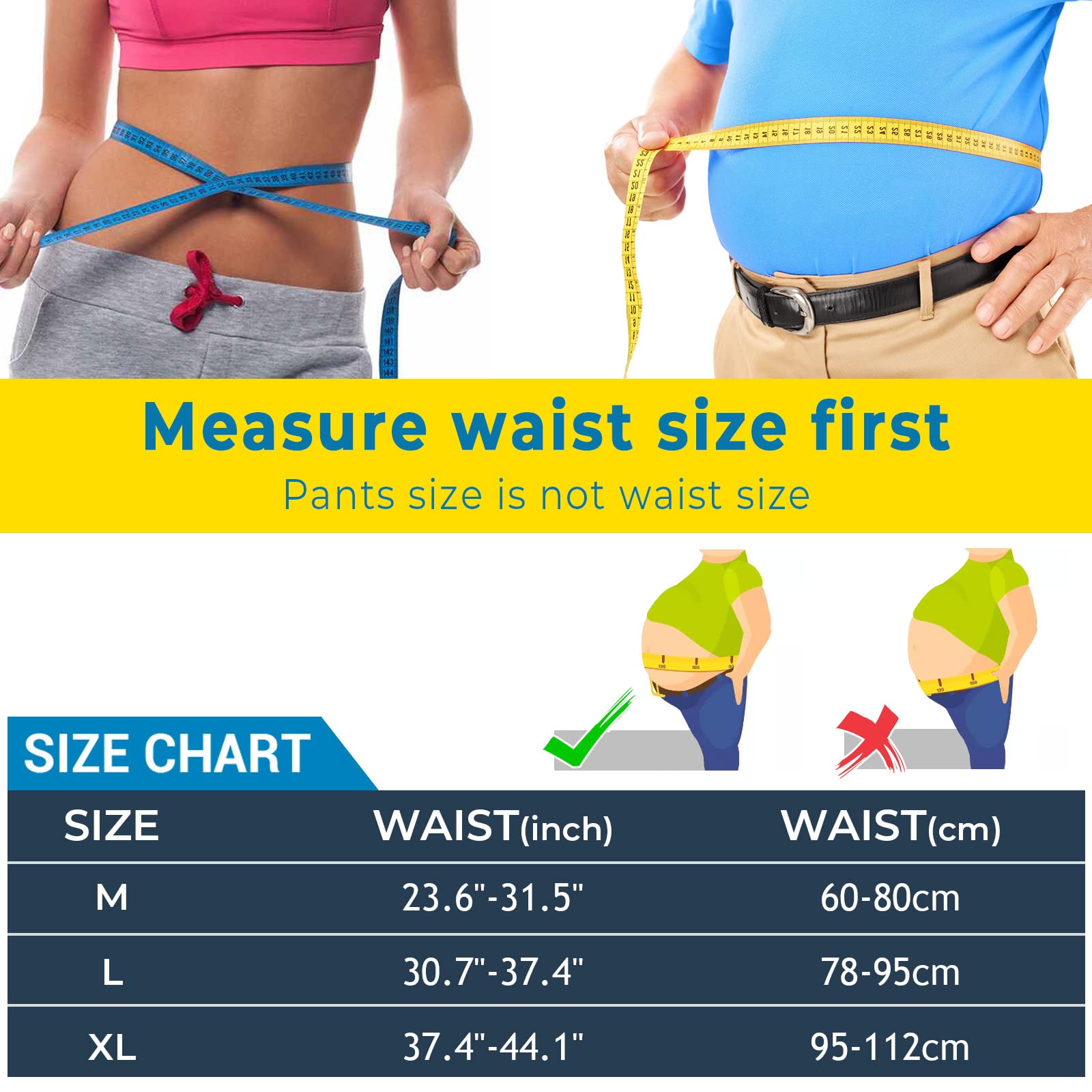 Back Brace for Lower Back Pain Relief - Men Women Back Support Belt for Heavy Lifting Sciatica Scoliosis Herniated Disc - Adjustable Lumbar Support Belt Breathable Mesh Design (L 30.7