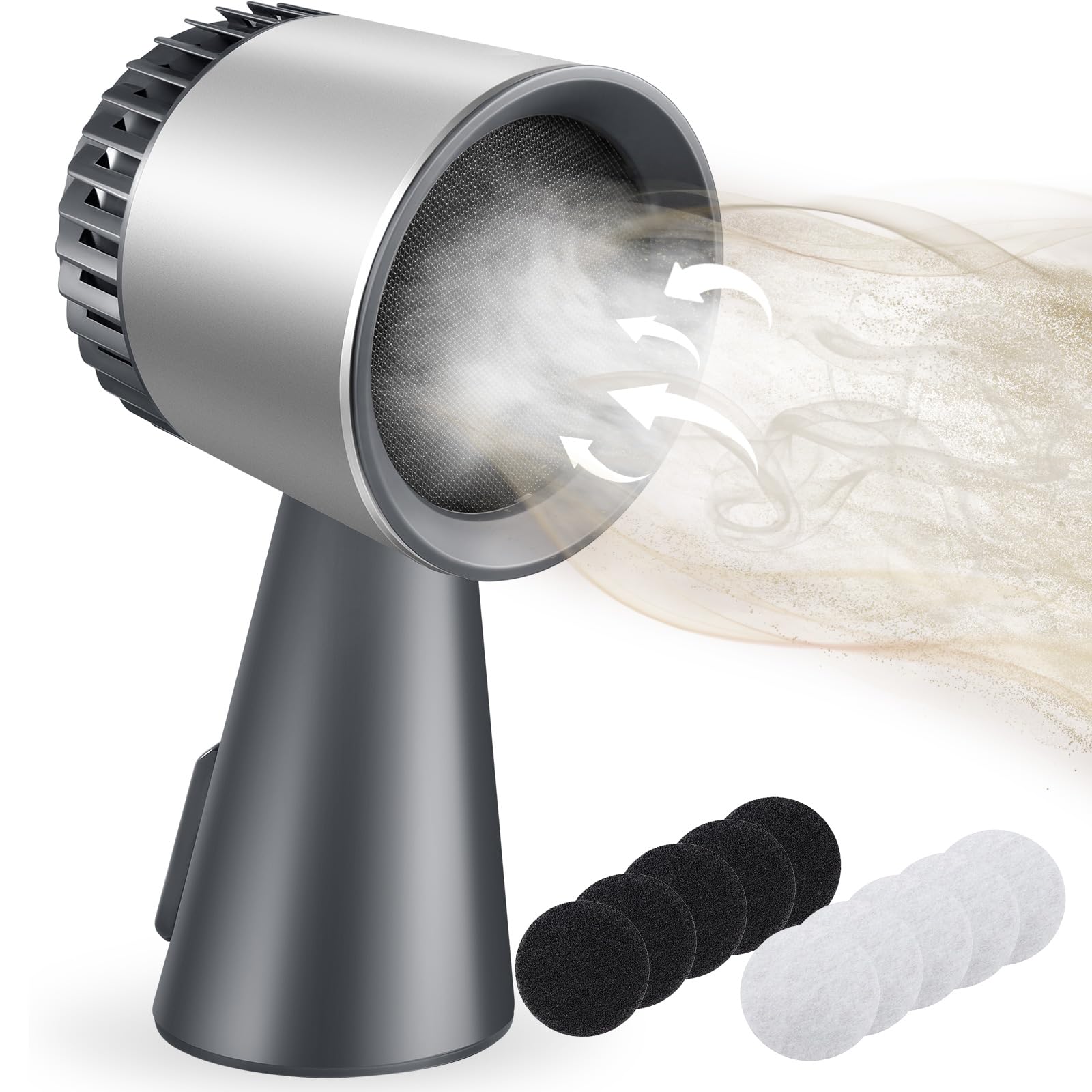 Photo 1 of Portable Range Hood, Kitchen Exhaust Fan with 3-Speed, Large Oil Collection and Low Noise, Ductless Range Hood with Detachable Aluminum Filter for Hot Pot, Apartments, Indoor BBQ and RV Camping