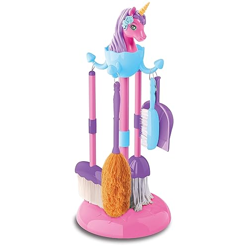 Toy Chef Kids Pink Unicorn Cleaning Set Housekeeping Pretend Play
