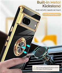 LeYi for Google Pixel 7 Case: 360° Rotatable Ring