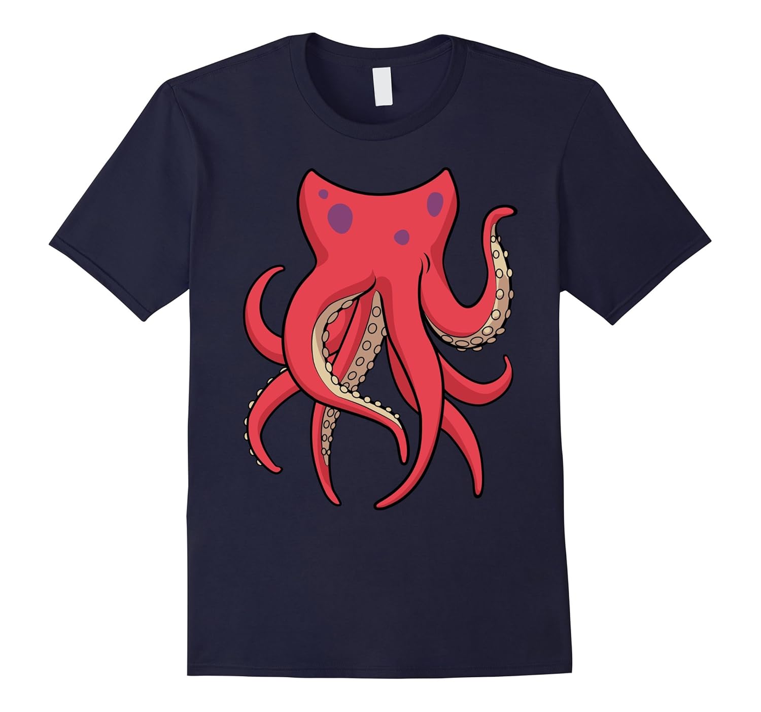 Octopus Costume T-Shirt for Halloween Octopus Animal Cosplay-Rose