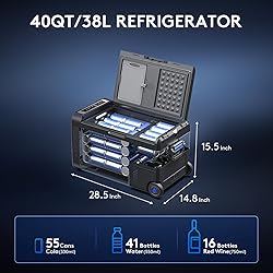 BODEGACOOLER 12 Volt Car Refrigerator, Portable
