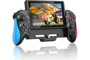 Switch Controllers, Gammeefy Switch Controller One Piece Joy Pad Replacement for Switch Pro Controller, Switch Controllers Remote Suitable for Big Hand Players with Adjustable Turbo Function